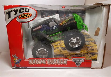 tyco mini rc grave digger|Tyco® R/C Grave Digger® W/Battery Pack & Charger 27 MHz.